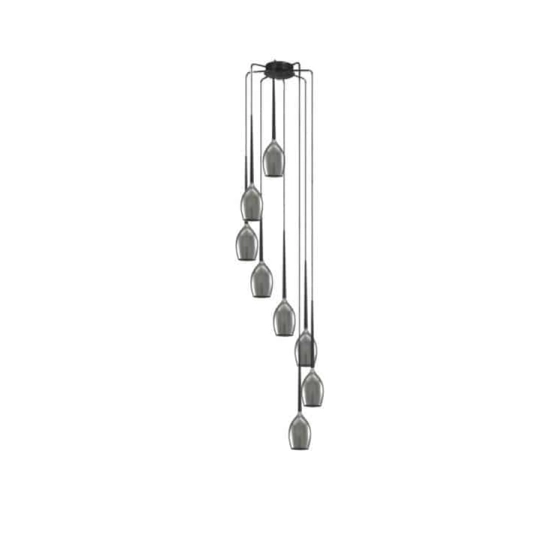 Lampa wisząca Izza 8 smoky AZ2940 AZZARDO