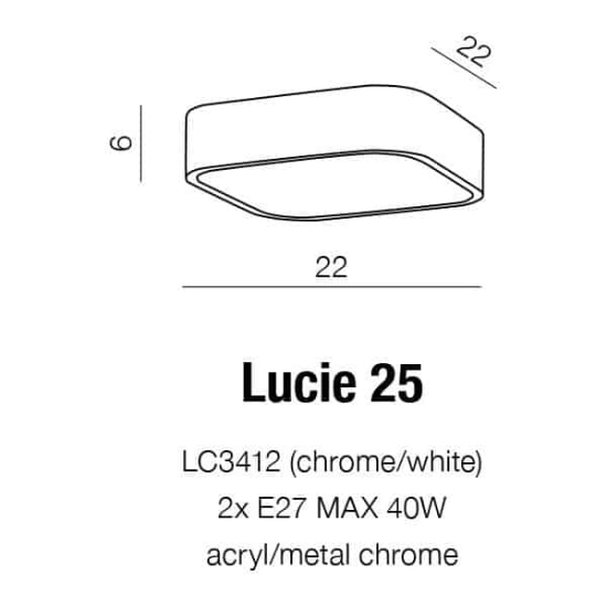 Plafon Lucie 25 AZ1308 AZZARDO