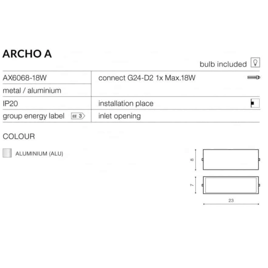 Kinkiet ARCHO A AZ0199 AZZARDO