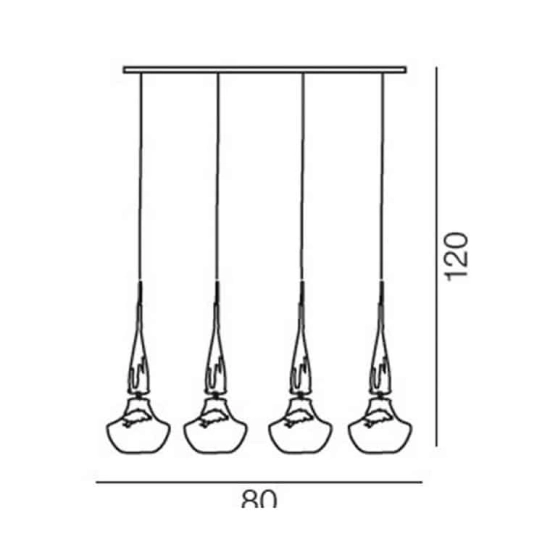 Lampa TASOS 4 AZ0884 AZZARDO