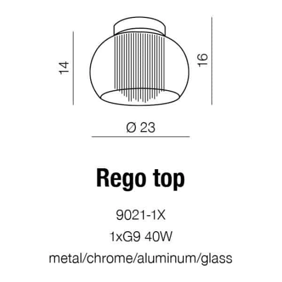 Mini Plafon Rego TOP AZ1001 AZZARDO