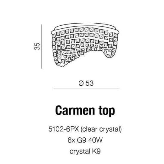 Plafon Carmen top AZ1284 AZZARDO