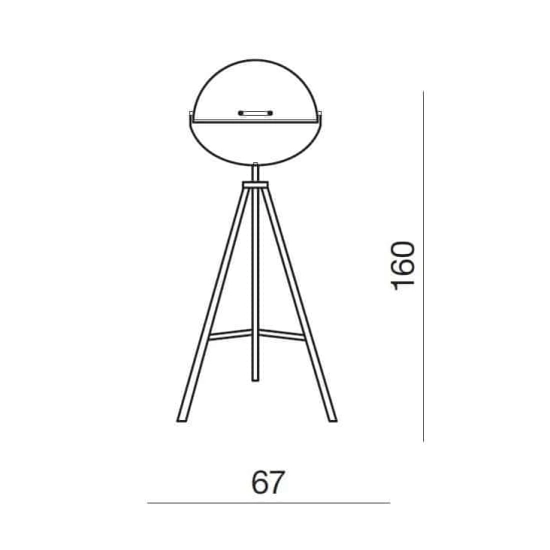 Lampa podłogowa TOMA FLOOR WHITE AZ2378 AZZARDO