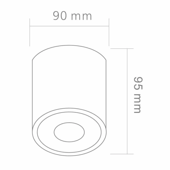 Tulon oprawa natynkowa biała LP-5441/1SM WH