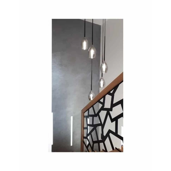 Lampa wisząca Izza 5 smoky AZ2939 AZZARDO