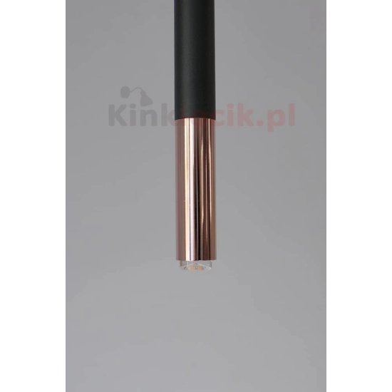 kinkiecikpl lampa wisząca Slimi S nero/rose gold ORLICKI