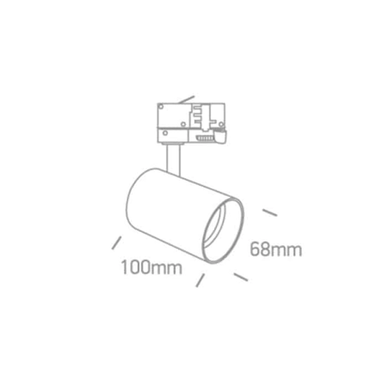 kinkiecik.pl Reflektor 10W Dark Light GU10 Track Spot Range 65105NT/BBS ONE LIGHT