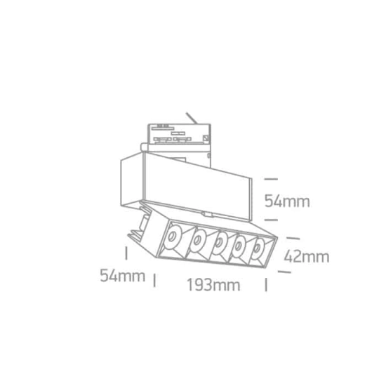 kinkiecik.pl Reflektor 20W track spot with COB LED 65506BT/B/W ONE LIGHT
