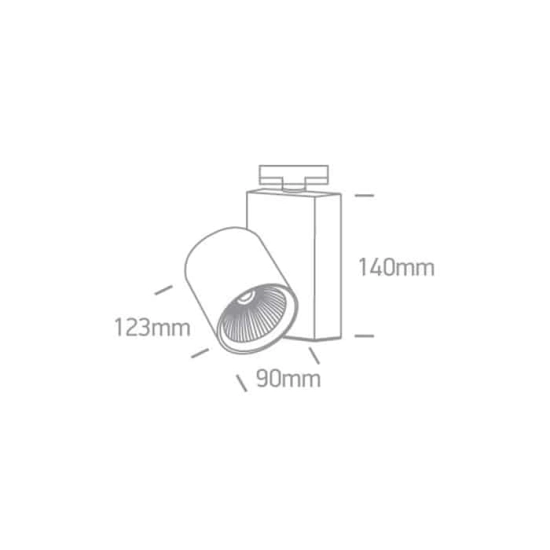 kinkiecik.pl Reflektor The COB Track Spot Range 65612NT/W/W ONE LIGHT