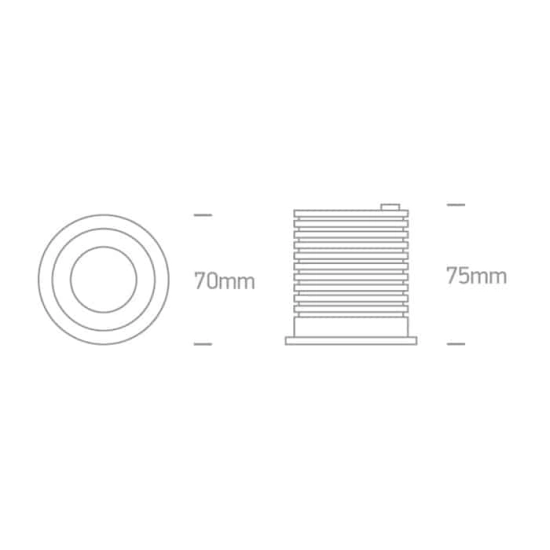 kinkiecik.pl Oprawa podstropowa The Dark Light IP65 Range 10107H/W/W ONE LIGHT 3000K