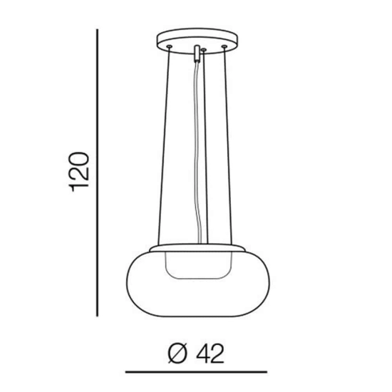 Lampa wisząca GALACTIC AZ3161 copper AZZARDO
