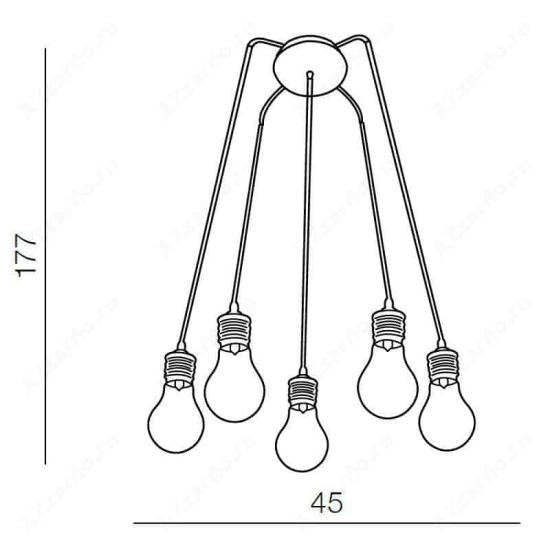Lampa wisząca OTUS 5 AZ1645 AZZARDO