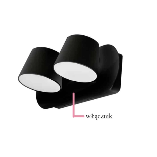 Kinkiet Ramona 2 Switch (black) AZ2563 IP20 AZZARDO