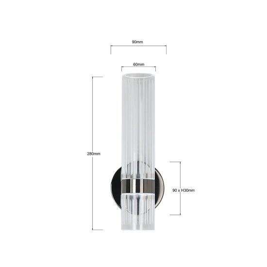Kinkiet Ambiente grafitowy LED CCT LP-1510/1W GR Light Prestige