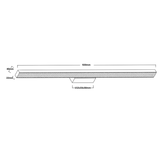 Kinkiet Aqua 92 cm czarny IP44 LED CCT LP-987/1W L BK Light Prestige