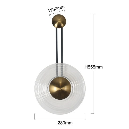 Kinkiet Bell transparentny LED CCT LP-1702/1W TR Light Prestige