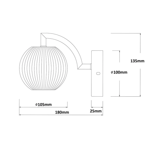 Kinkiet Brillant złoty LED CCT LP-3303/1W GD Light Prestige