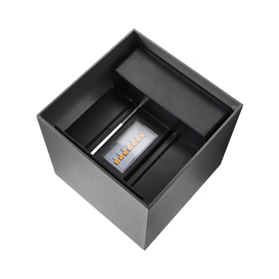 Kinkiet elewacyjny Milda Kubi IP44 - Nordlux, antracyt 2418331050