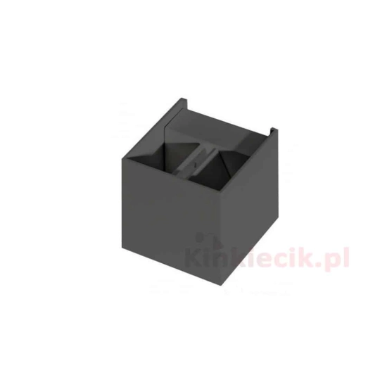 Kinkiet GAMBINO AZ0957 dark grey z regulowaną przesłoną IP54 AZZARDO
