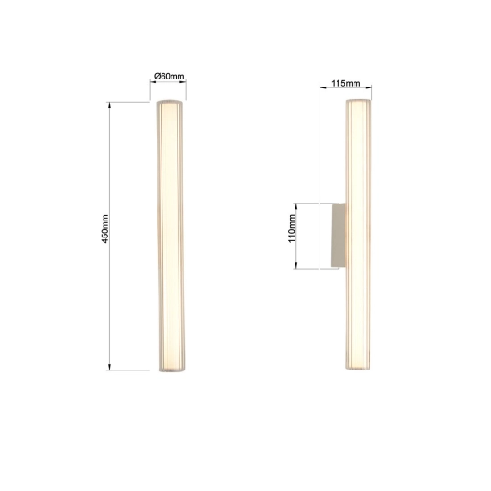 Kinkiet Linea LED CCT IP44 biały LP-0510/1W-45 WH LIGHT PRESTIGE