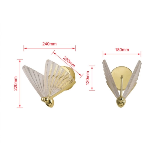 Kinkiet Mariposa 2xLED LP-1715/1W LIGHT PRESTIGE