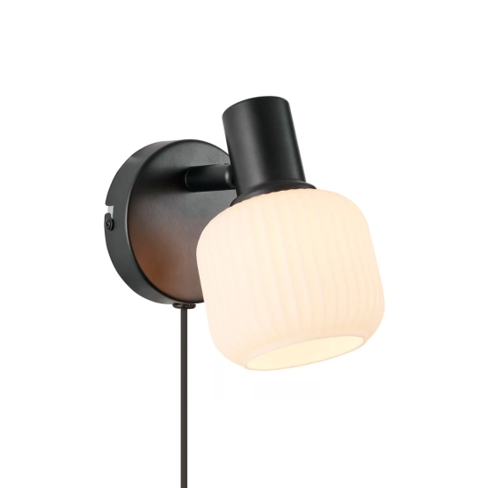 Kinkiet Milford Mini Nordlux - ryflowany klosz 2412631003 - zdjęcie produktu