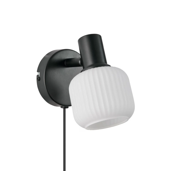 Kinkiet Milford Mini Nordlux - ryflowany klosz 2412631003
