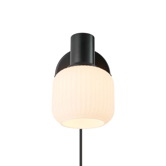 Kinkiet Milford Mini Nordlux - ryflowany klosz 2412631003