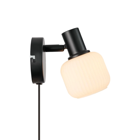 Kinkiet Milford Mini Nordlux - ryflowany klosz 2412631003