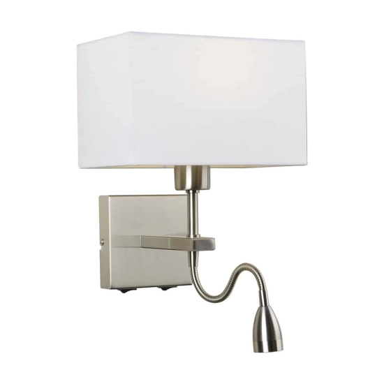 Kinkiet Norte WL-1122-2-BL-SN-RC-WH ITALUX - zdjęcie produktu