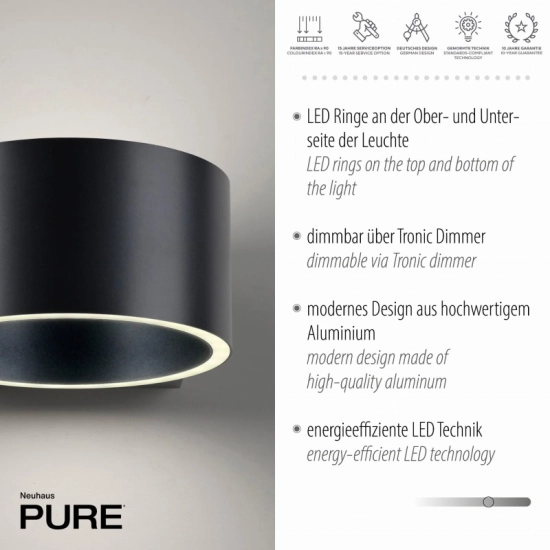 PURE CLIPSE Kinkiet 8561-15 Paul Neuhaus by Zuma Line