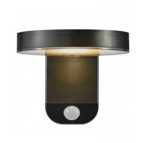 kinkiecik.pl Kinkiet solarny czarny IP44 RICA ROUND 2118141003 Nordlux