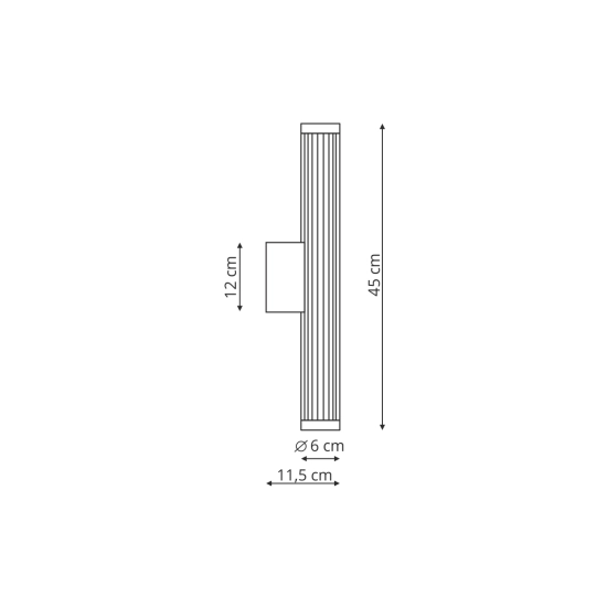 Kinkiet Vena 45 cm złoty LED CCT LP-1010/1W-45 GD Light Prestige
