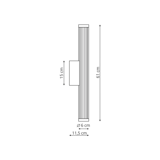 Kinkiet Vena 60 cm złoty LED CCT LP-1010/1W-60 GD Light Prestige