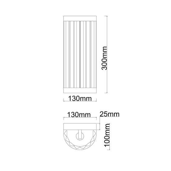 Kinkiet Vetro chrom 1xE14 LP-2910/1W L CH Light Prestige