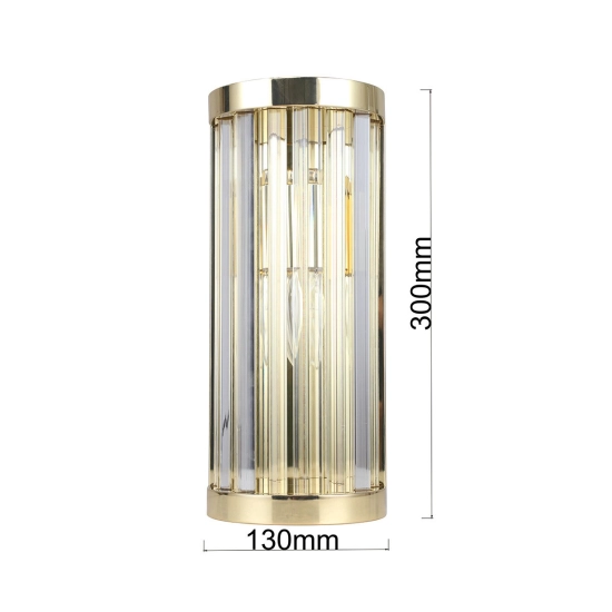 Kinkiet Vetro złoto 1xE14 LP-2910/1W L GD Light Prestige