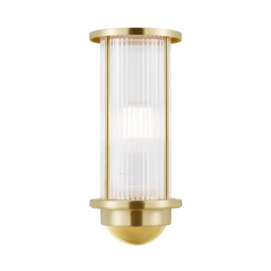 Kinkiet zewnętrzny Linton IP54 - Nordlux, mosiężny 2218281035