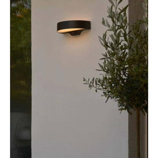 Kinkiet zewnętrzny Monay Round Solar IP44 czarny, czujnik ruchu 2518351003 Nordlux