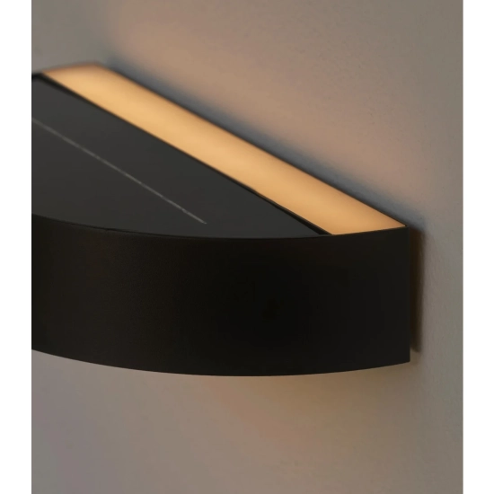 Kinkiet zewnętrzny Monay Round Solar IP44 czarny, czujnik ruchu 2518351003 Nordlux