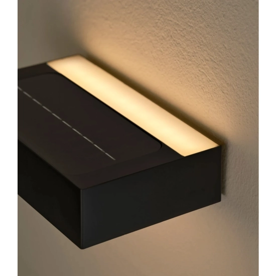 Kinkiet zewnętrzny Monay Square Solar IP44 czarny, czujnik ruchu 2518341003 Nordlux
