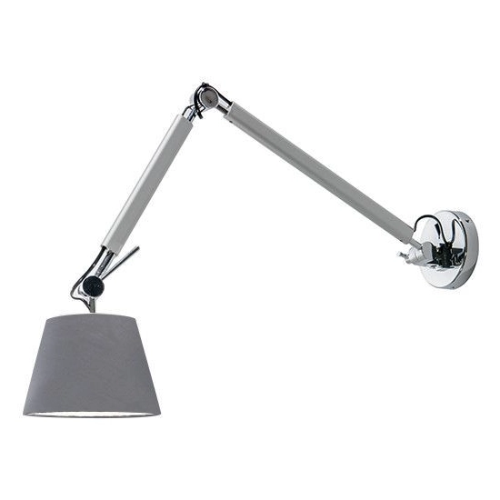 Kinkiet ZYTA WALL S ALU gray AZ2295+AZ2601 śr.26cm AZZARDO