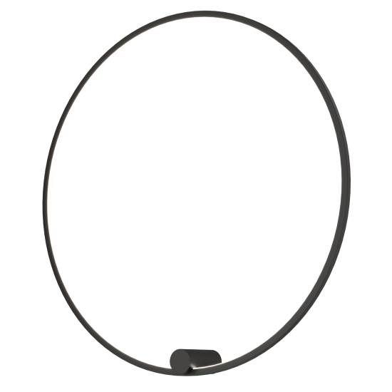 Kinkiet Ringa L 1xLED czarny WL0116-L-BK yaskr