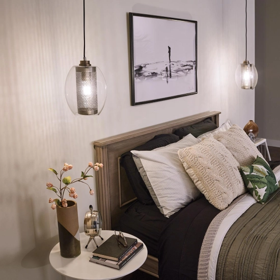 Mała lampa wisząca Asher II – 1 źródło światła KL-ASHER-MP-AP Elstead Lighting