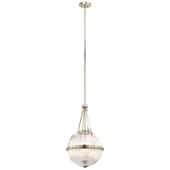 kinkiecik.pl Lampa wisząca Aster – 3 źródła światła – Polerowany nikiel KL-ASTER-P-PN Elstead Lighting