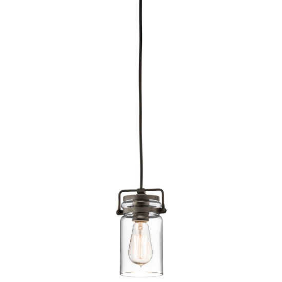 kinkiecik.pl Mała lampa wisząca Brinley – 1 źródło światła – Stary brąz KL-BRINLEY-MP-OZ Elstead Lighting