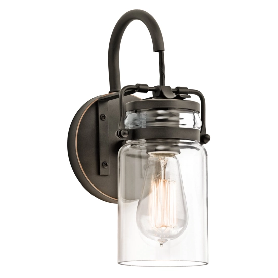 kinkiecik.pl Kinkiet Brinley – 1 źródło światła – Stary brąz KL-BRINLEY1-OZ Elstead Lighting
