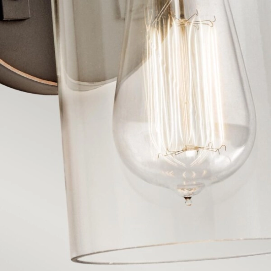 Kinkiet Brinley – 1 źródło światła – Stary brąz KL-BRINLEY1-OZ Elstead Lighting