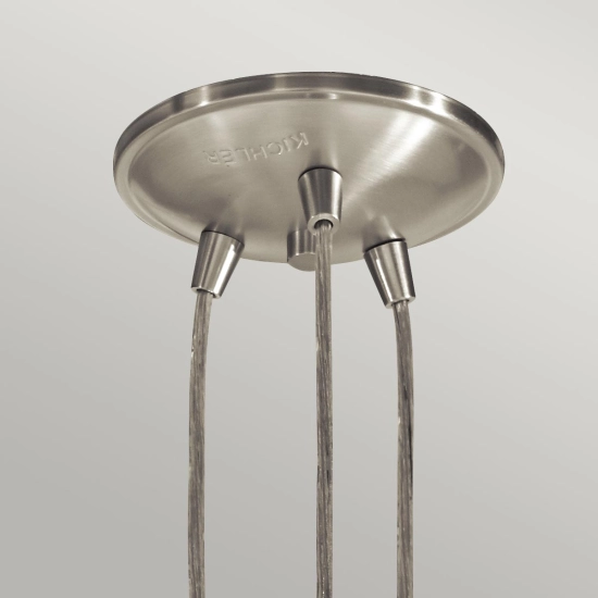 Lampa wisząca Brinley – 3 źródła światła – Szczotkowany nikiel KL-BRINLEY3-NI Elstead Lighting