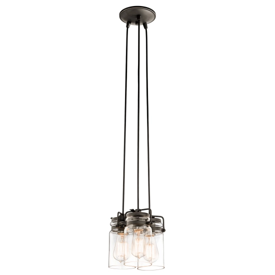 kinkiecik.pl Lampa wisząca Brinley – 3 źródła światła – Stary brąz KL-BRINLEY3-OZ Elstead Lighting