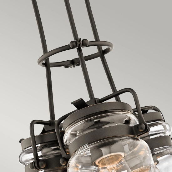 Lampa wisząca Brinley – 3 źródła światła – Stary brąz KL-BRINLEY3-OZ Elstead Lighting